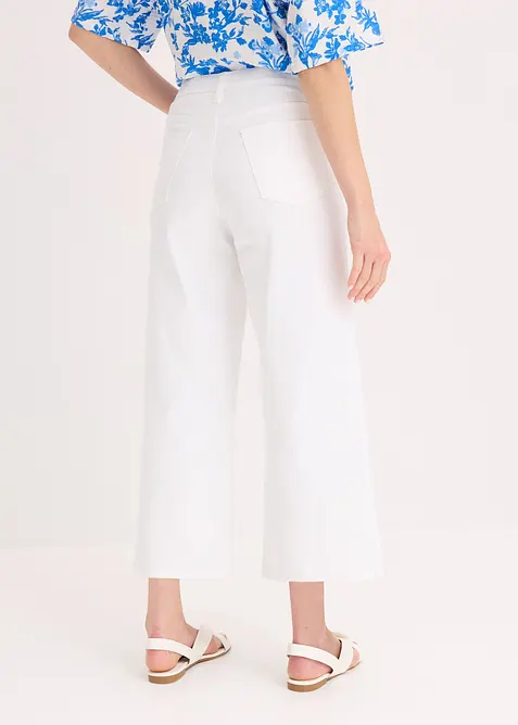 Pantalon large en coton extensible, bonprix