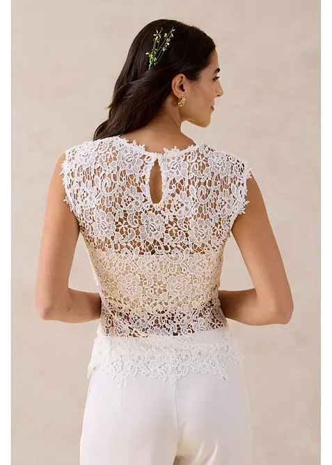 Top en dentelle, bonprix