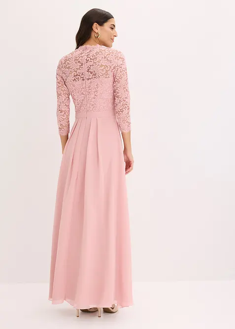 Robe longue avec dentelle, bonprix