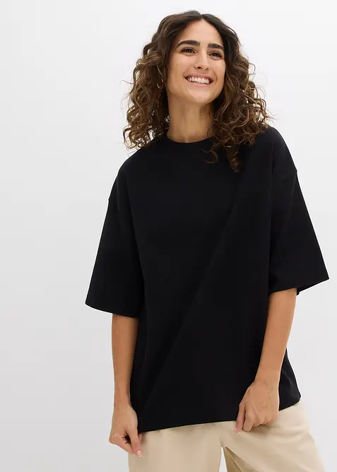 T-shirt &eacute;pais oversize 100% coton, bonprix