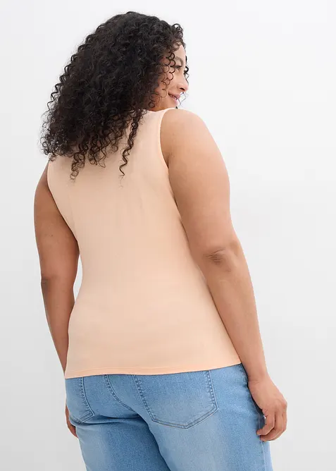 Lot de 2 tops en viscose douce, bonprix