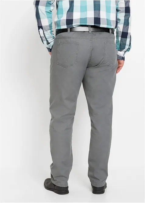 Pantalon regular en twill, droit, 100% coton, bonprix