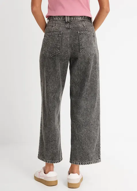 Jean baggy taille mi-haute, raccourci, bonprix