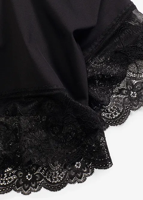 Cycliste anti-frottement en polyamide rafra&icirc;chissant avec jambe en dentelle, bonprix