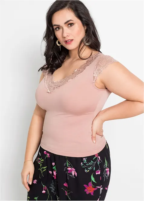 T-shirt doux en viscose extensible, bonprix