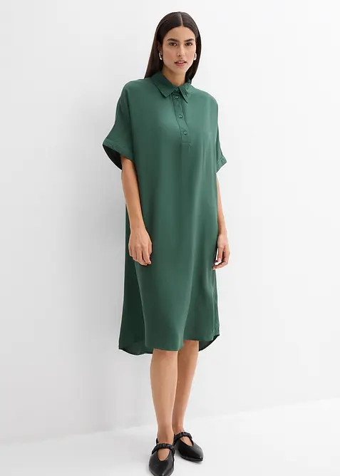 Robe-chemise fluide en viscose fine, bonprix