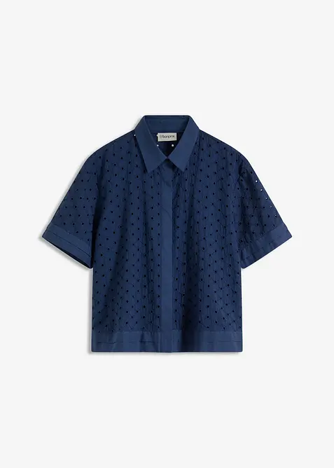 Chemisier &agrave; broderies anglaises, bonprix