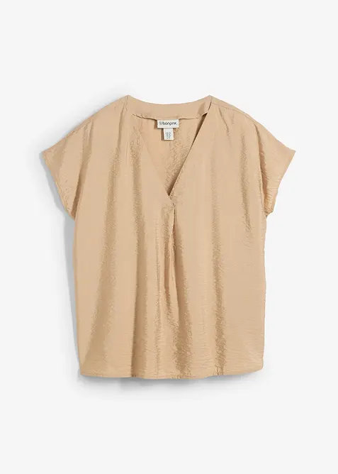 Blouse fluide en viscose m&eacute;lang&eacute;e, bonprix