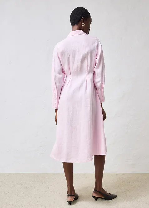 Robe-chemise 100% lin, bonprix