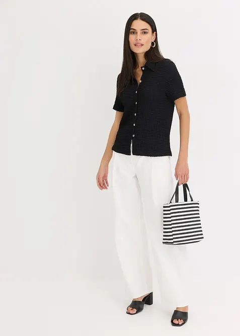 Chemisier en jersey textur&eacute;, bonprix