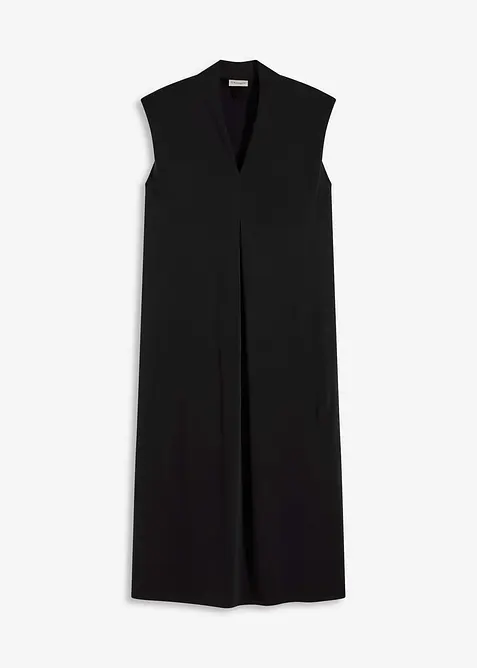 Robe en jersey piqu&eacute; de viscose avec &eacute;paulettes, bonprix