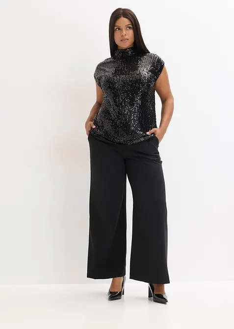 Top &agrave; paillettes, bonprix