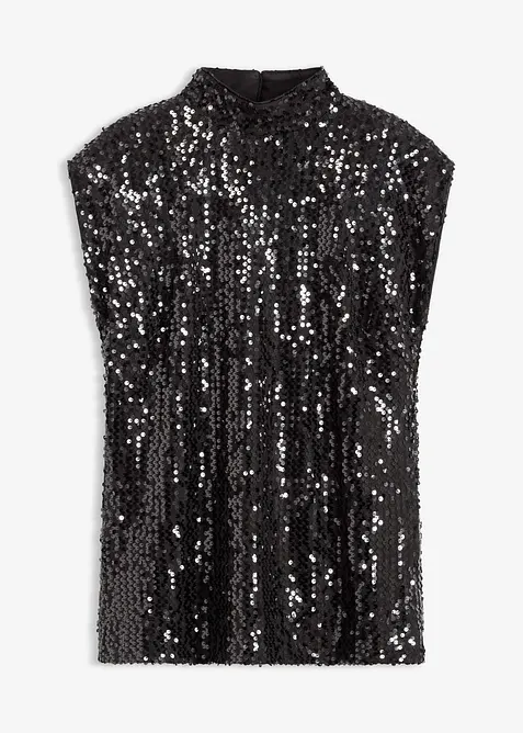 Top &agrave; paillettes, bonprix