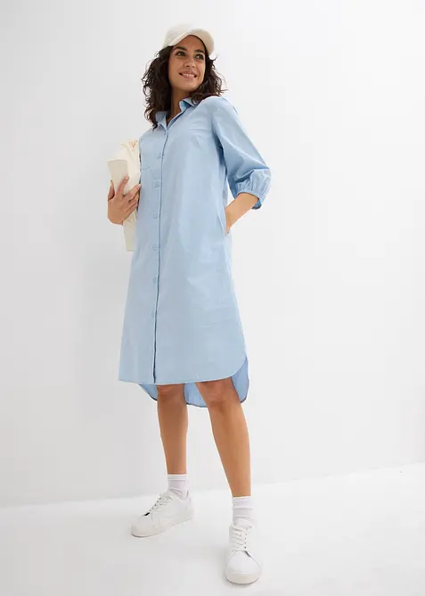 Robe-chemise l&eacute;g&egrave;re en coton, bonprix