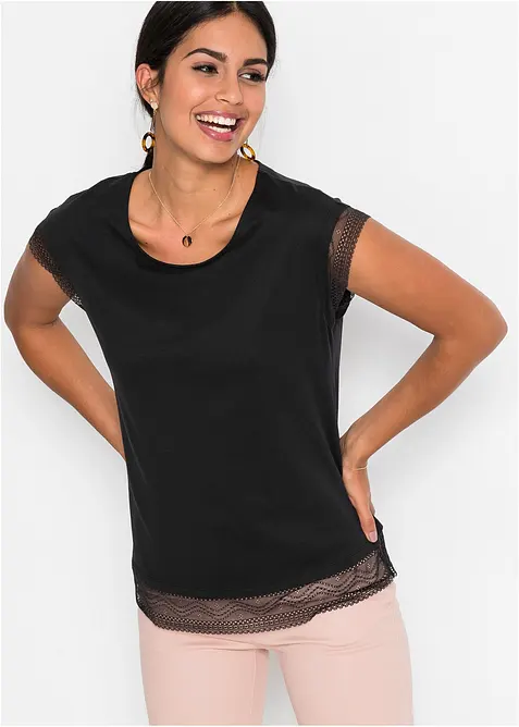 T-shirt boxy en coton, bonprix