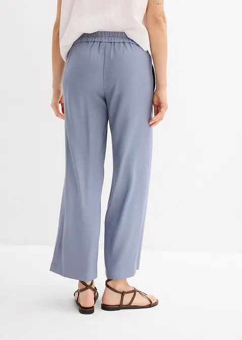 Jupe-culotte douce en viscose m&eacute;lang&eacute;e, bonprix