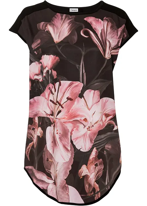 T-shirt imprim&eacute; en mati&egrave;re douce, bonprix