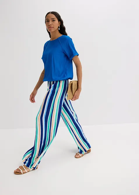 Blouse manches courtes en viscose m&eacute;lang&eacute;e, bonprix