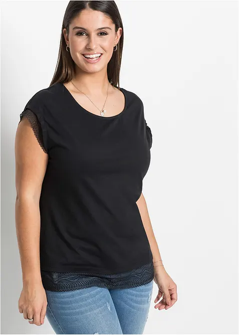 T-shirt boxy en coton, bonprix