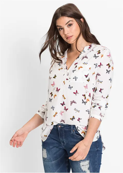 Blouse ample en viscose fluide, bonprix