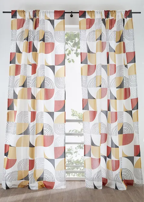 Voilage en polyester recycl&eacute; (1 pce), bonprix