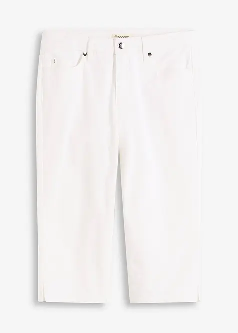 Pantalon corsaire &agrave; taille &eacute;lastiqu&eacute;e, bonprix