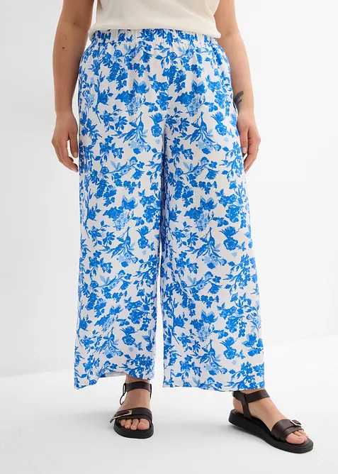 Jupe-culotte fluide en viscose m&eacute;lang&eacute;e, bonprix