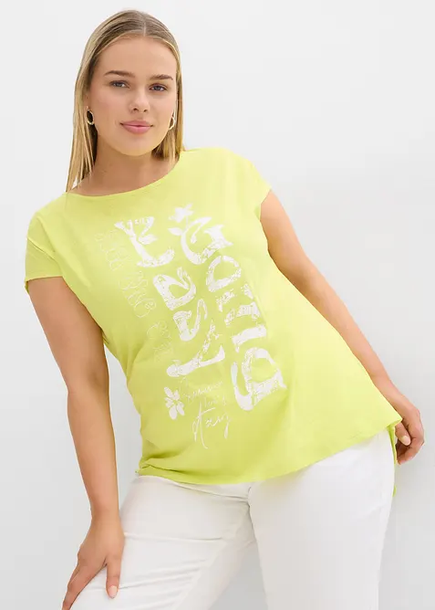 T-shirt long 100% coton, bonprix