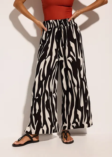 Pantalon de plage en viscose fluide, bonprix