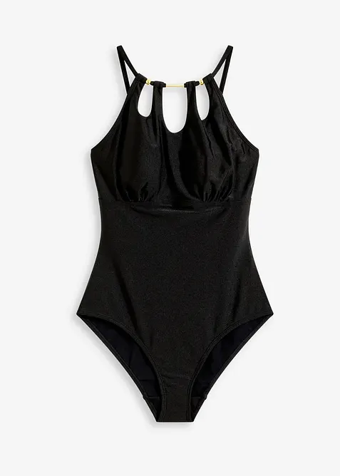 Maillot 1 pi&egrave;ce sculptant, maintien mod&eacute;r&eacute;, bonprix