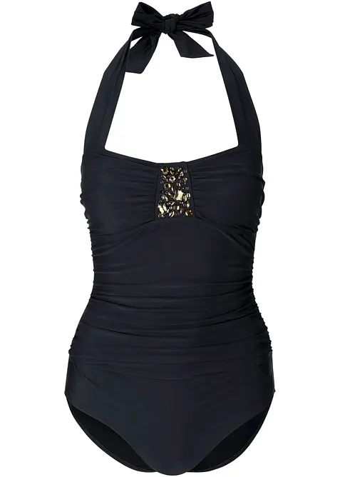 Maillot 1 pi&egrave;ce sculptant, maintien l&eacute;ger, bonprix