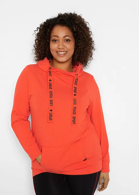 Sweat &agrave; capuche doux, bonprix