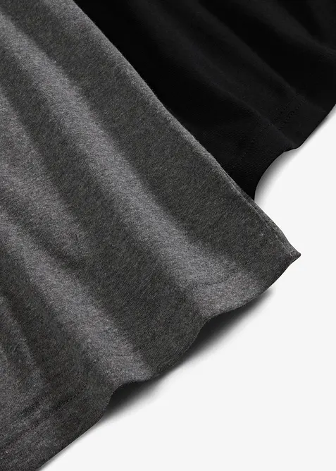 Lot de 2 tops &agrave; bretelles spaghetti 100% coton, bonprix