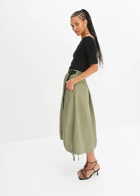 T-shirt encolure Bardot en viscose extensible, bonprix