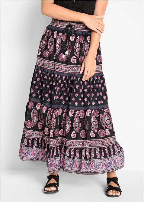 Jupe longue 100% coton, bonprix