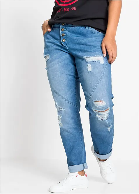 Jean boyfriend taille mi-haute, bonprix