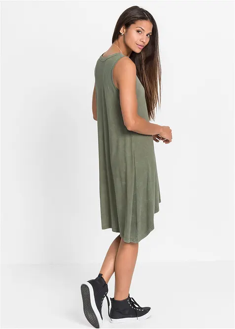 Robe en jersey &agrave; la&ccedil;age, bonprix