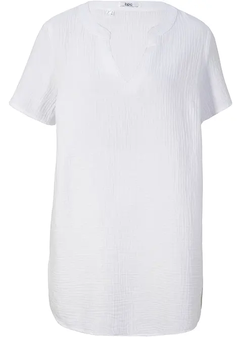 Tunique longue en gaze 100% coton, bonprix