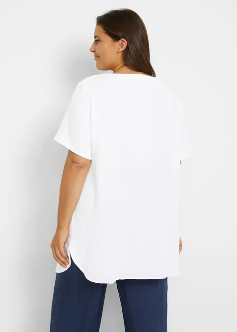 Tunique longue en gaze 100% coton, bonprix