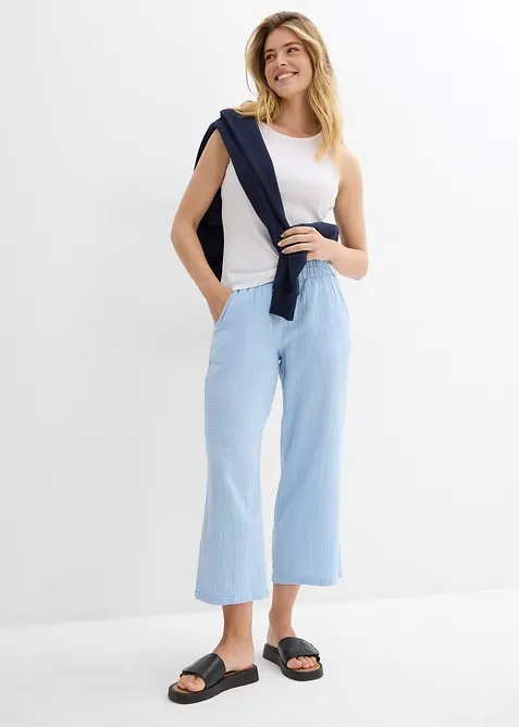 Jupe-culotte en gaze de coton, bonprix