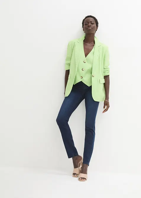 Jean skinny taille mi-haute, extensible, bonprix