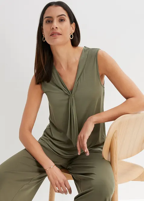 Top &agrave; col lavalli&egrave;re, bonprix