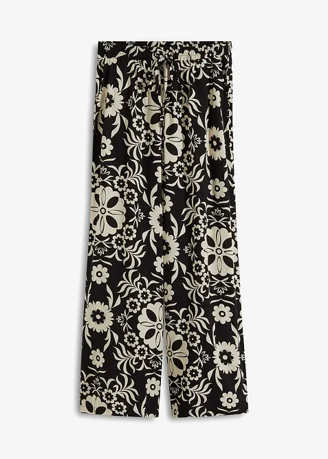 Pantalon large en viscose fluide, bonprix