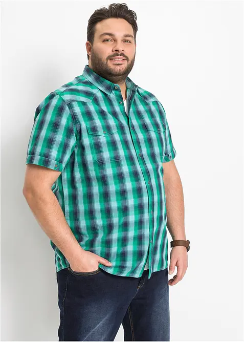 Chemise manches courtes &agrave; poches plaqu&eacute;es, bonprix