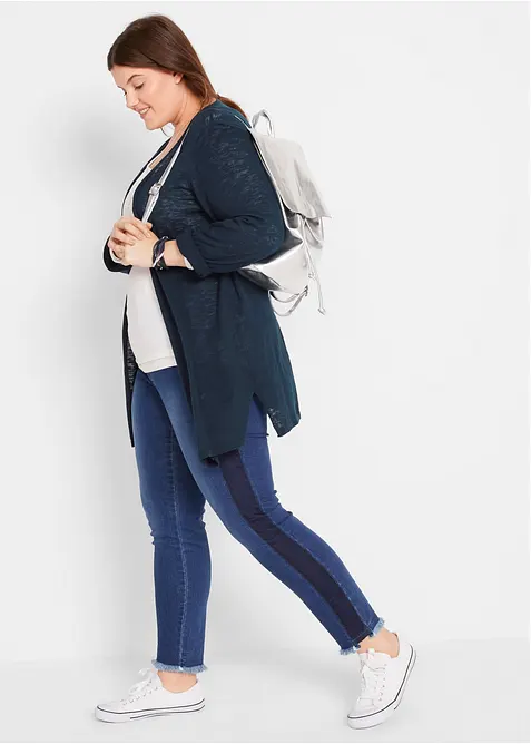 Gilet en maille 100% coton flamm&eacute;, bonprix