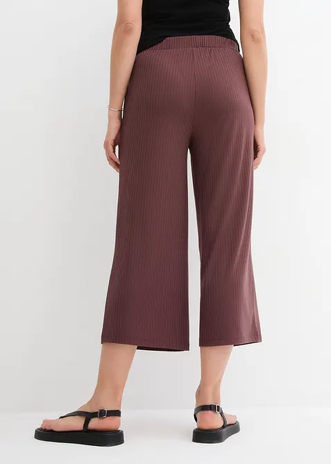 Pantalon en jersey c&ocirc;tel&eacute; &agrave; taille &eacute;lastiqu&eacute;e, bonprix
