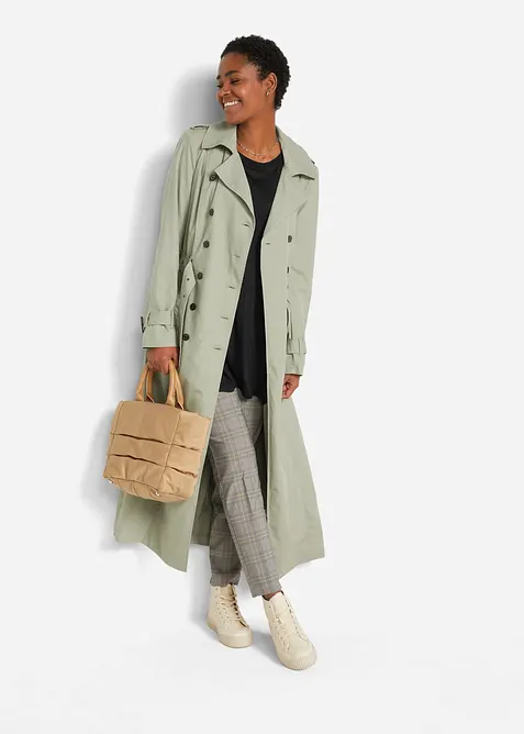 T-shirt long avec volant, bonprix