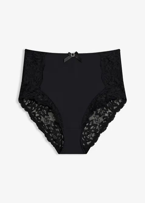 Slip taille haute avec dentelle, bonprix