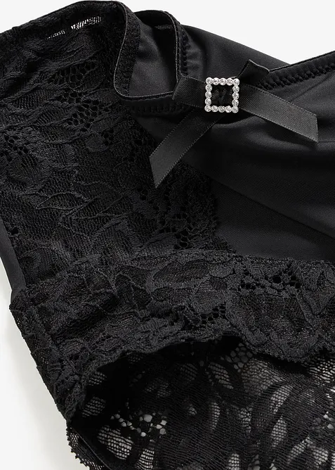 Slip taille haute avec dentelle, bonprix