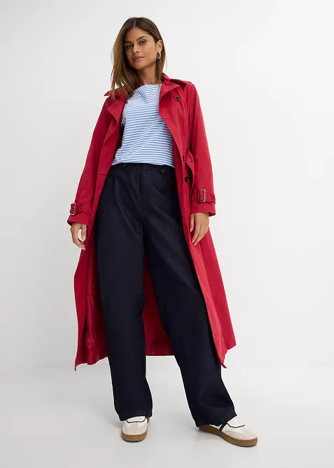 Jean droit et loose, taille haute, bonprix